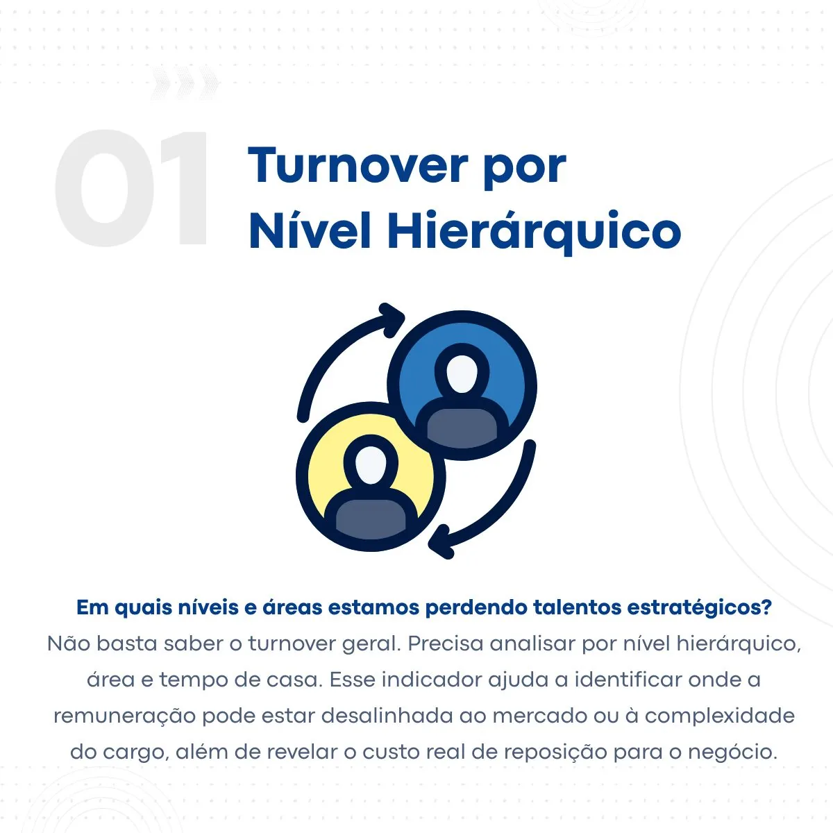 Indicador de turnover por nível hierárquico: em quais níveis e áreas a empresa está perdendo talentos estratégicos