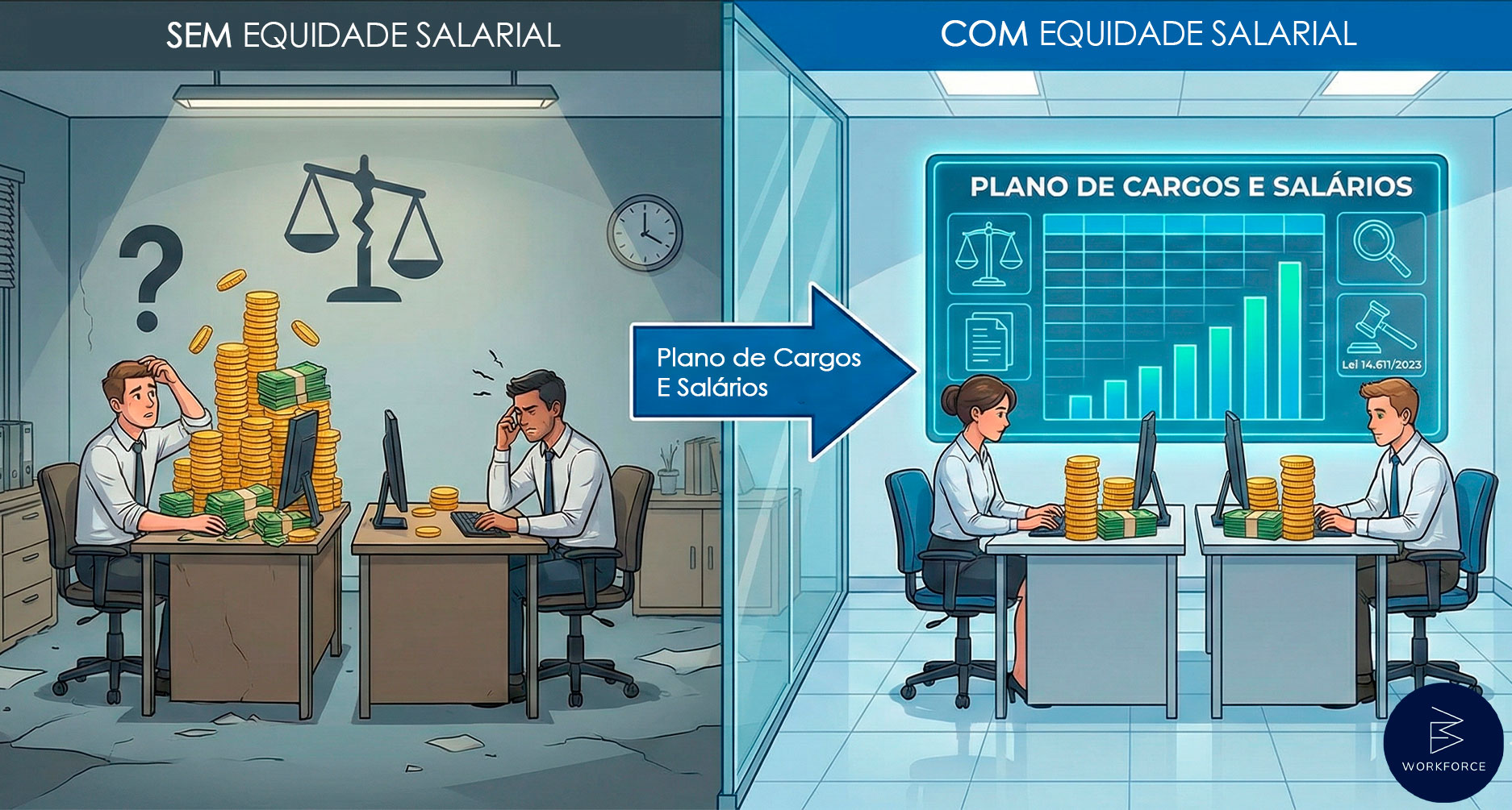 Equidade Salarial: Quando a falta de critérios vira risco jurídico, humano e financeiro